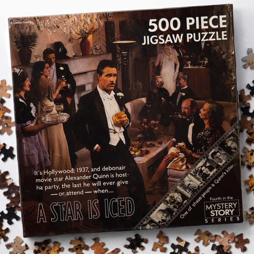 Vintage Springbok “A Star Is Iced” Mystery Jigsaw Puzzle 500 Pieces – New Sealed